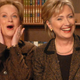 Hillary Clinton and Amy Poehler as Hillary Clinton on Saturday Night Live